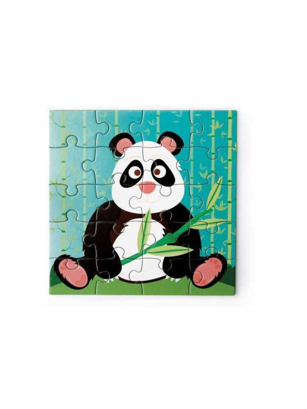 Scratch, Puzzle magnetyczne - książka podróżna Panda 2 obrazki 40 elem.