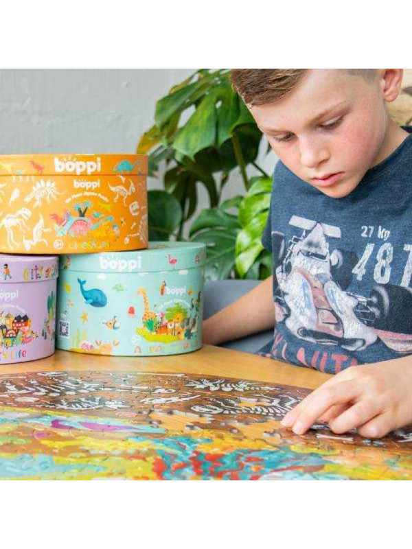 BOPPI, Puzzle okrągłe 58 cm - Mapa świata 150 elem.