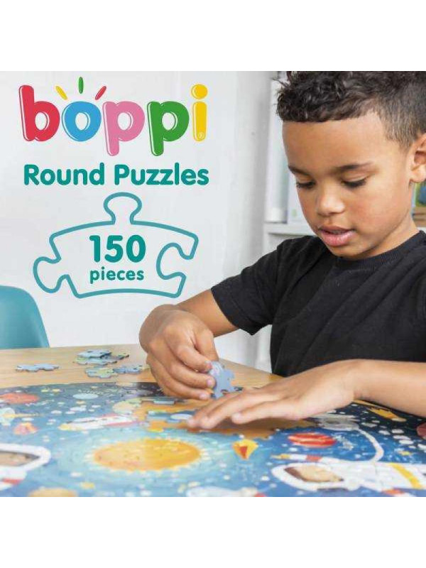 BOPPI, Puzzle okrągłe 58 cm - Mapa świata 150 elem.