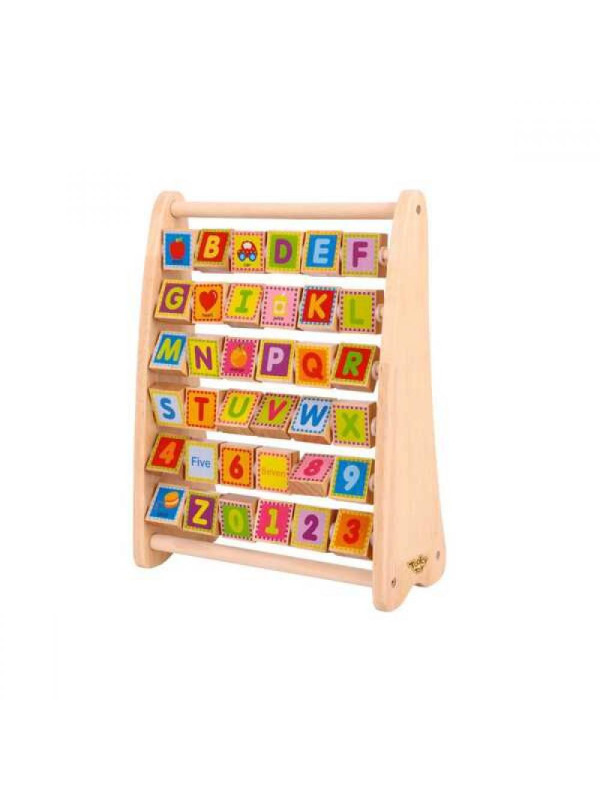 TOOKY TOY Alfabet Nauka Liter Cyfr Liczb Słów ABACUS