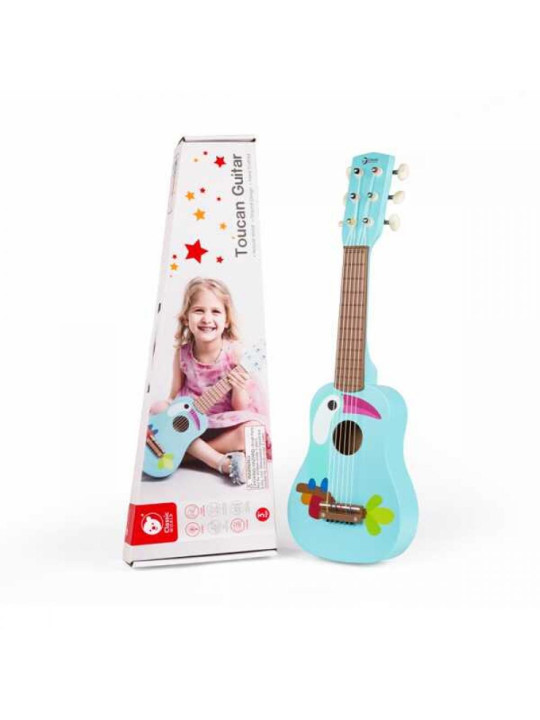 CLASSIC WORLD Drewniana Gitara Dla Dzieci Toucan