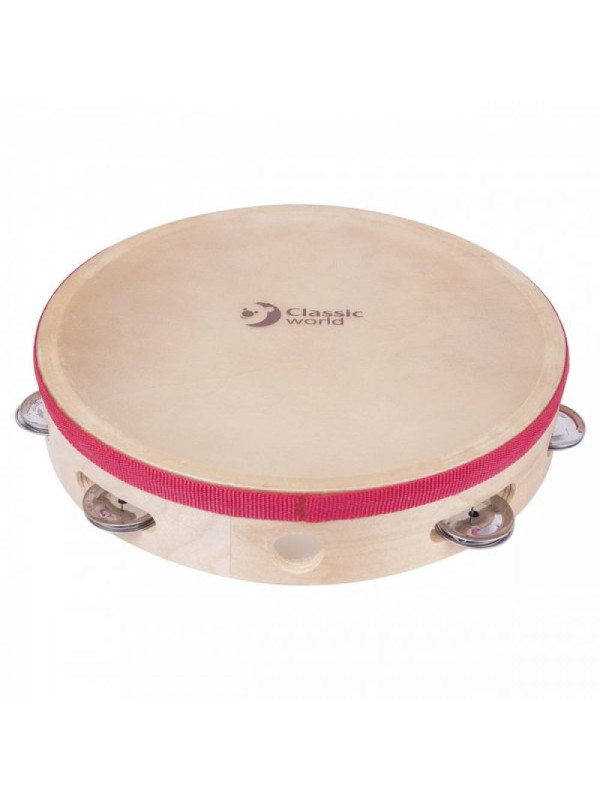 CLASSIC WORLD EDU Instrument Muzyczny Tamburyn 25 cm