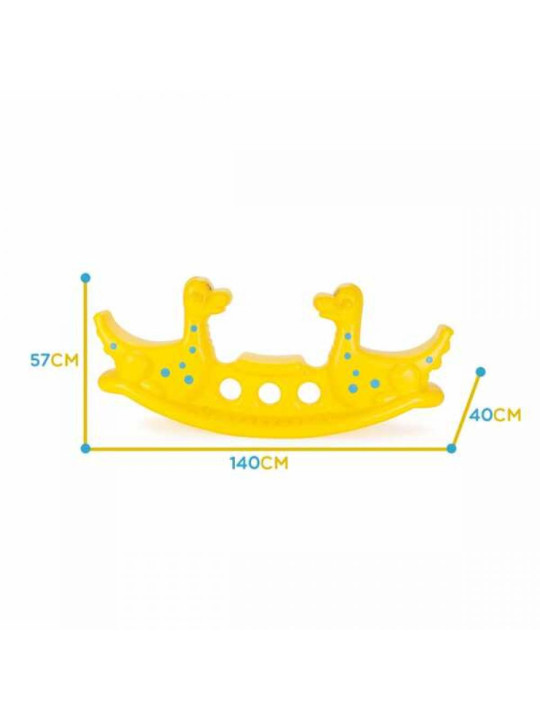 WOOPIE Bujak Wieloosobowy Dino Huśtawka Równoważna Żółta