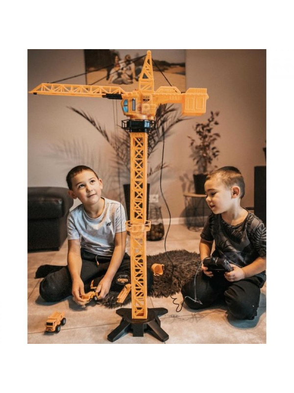 WOOPIE Dźwig Żuraw Zdalnie Sterowany 103 cm R/C Ciężarówka Koparka  + 4 Akc.