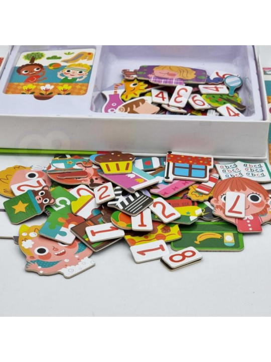 TOOKY TOY Puzzle Drewniane Pudełko Magnetyczne