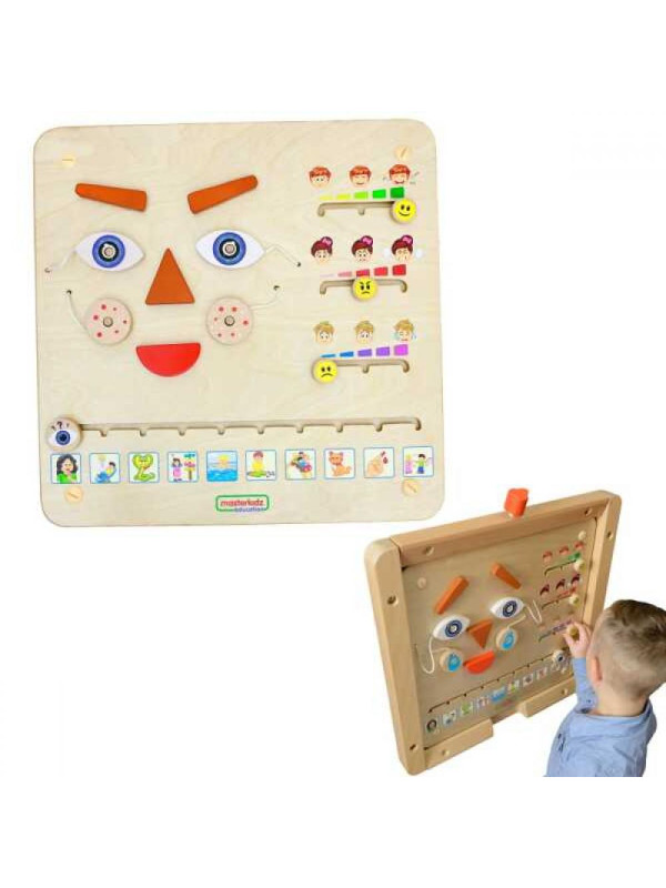 MASTERKIDZ Tablica Edukacyjna Jak Się Czujesz?  Nauka Emocji Montessori