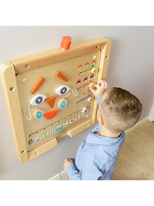 MASTERKIDZ Tablica Edukacyjna Jak Się Czujesz?  Nauka Emocji Montessori