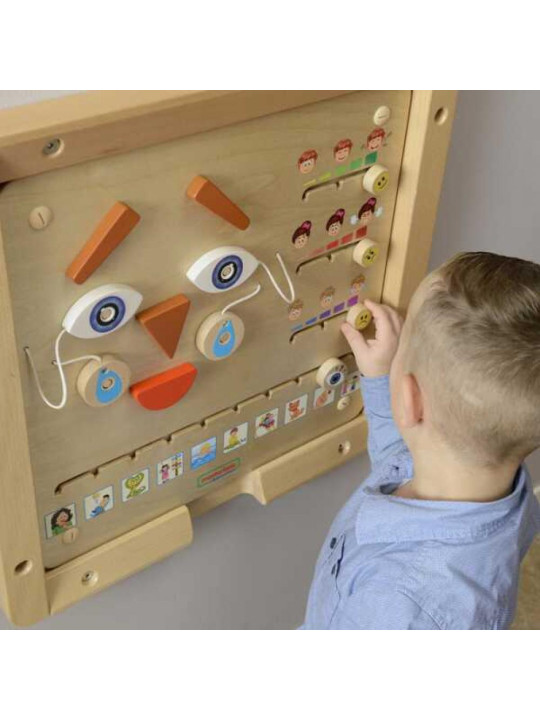 MASTERKIDZ Tablica Edukacyjna Jak Się Czujesz?  Nauka Emocji Montessori