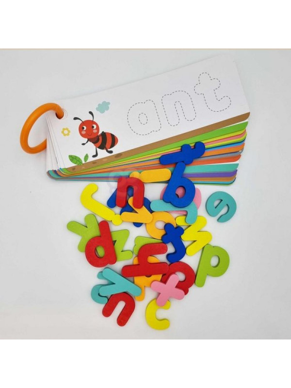 TOOKY TOY Puzzle Alfabet Montessori Nauka Literek Słów Zwierzątka 57 el.