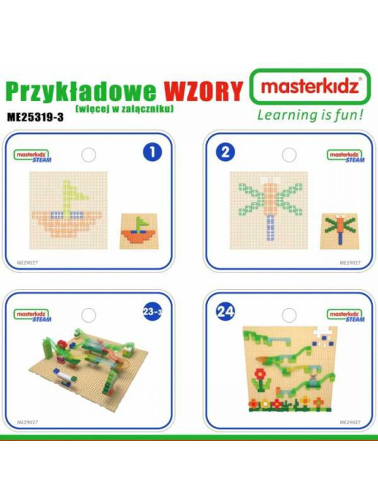 MASTERKIDZ Drewniany Stół Edukacyjny + AKCESORIA STEM WALL + 359 el.