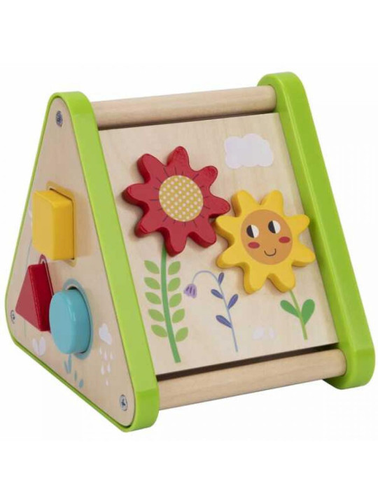 Tooky Toy Edukacyjne Pudełko Montessori Puzzle Układanka Sorter Ciągacz Nawlekanka 6w1 od 19 miesiąca