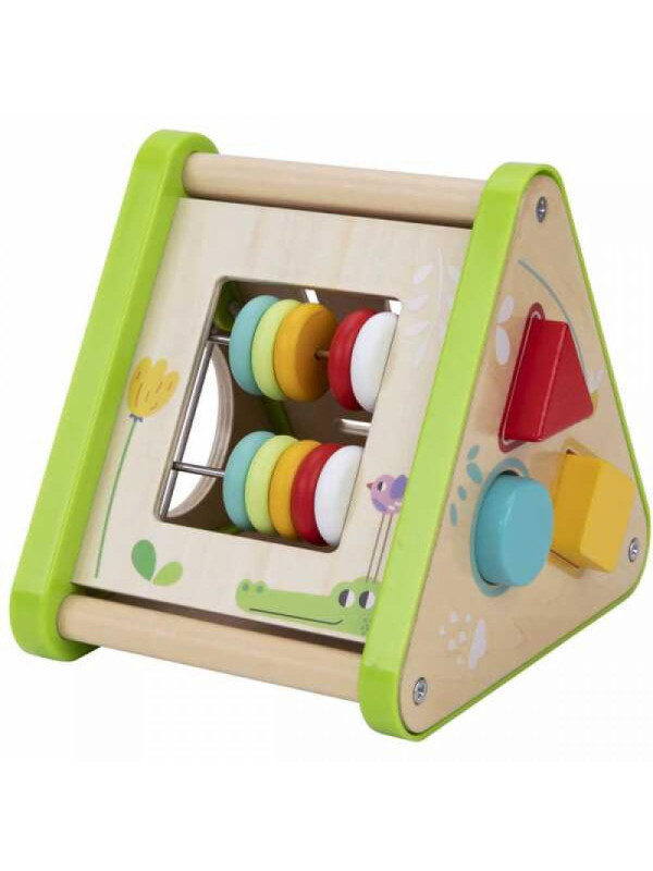 Tooky Toy Edukacyjne Pudełko Montessori Puzzle Układanka Sorter Ciągacz Nawlekanka 6w1 od 19 miesiąca