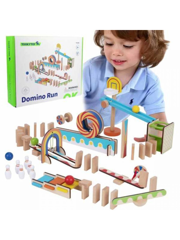 TOOKY TOY Tor Kulkowy Kulodrom Domino