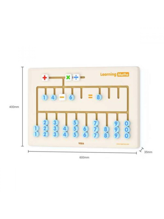VIGA Tablica Sensoryczna do nauki liczenia Certyfikat FSC Montessori