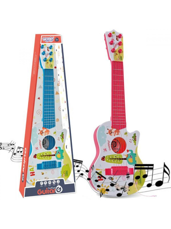 WOOPIE Gitara Akustyczna dla Dzieci Czerwona 55 cm