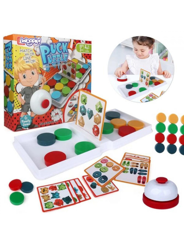 WOOPIE Gra Logiczna Układanka Wzorów PUCK PUZZLE 3+