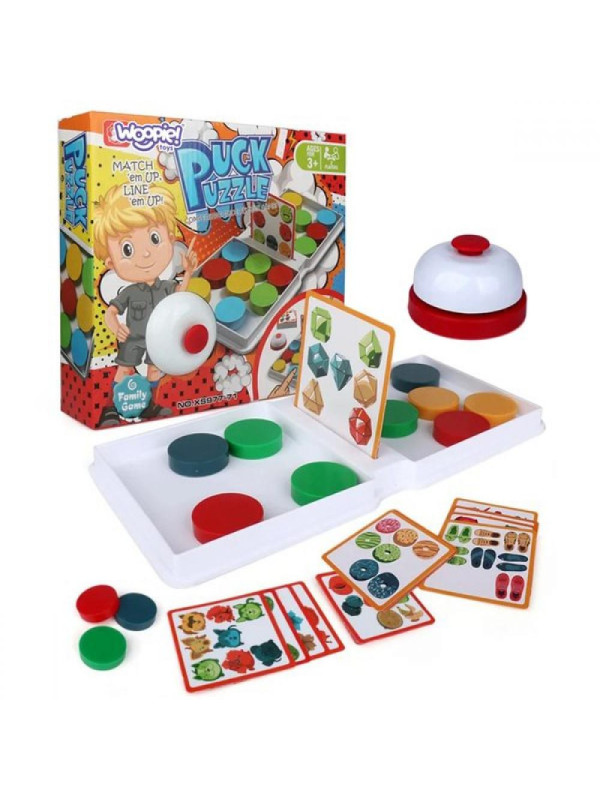 WOOPIE Gra Logiczna Układanka Wzorów PUCK PUZZLE 3+