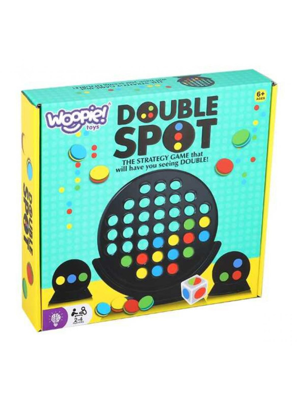 WOOPIE Gra Strategiczna Planszowa 3 w Linii Kropi Double Spot 6+