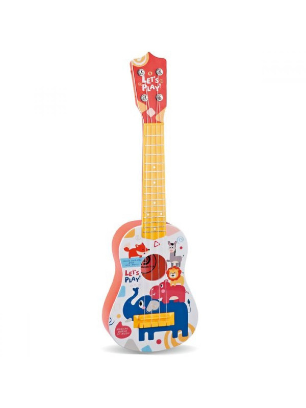 WOOPIE Gitara Klasyczna dla Dzieci Czerwona 57cm