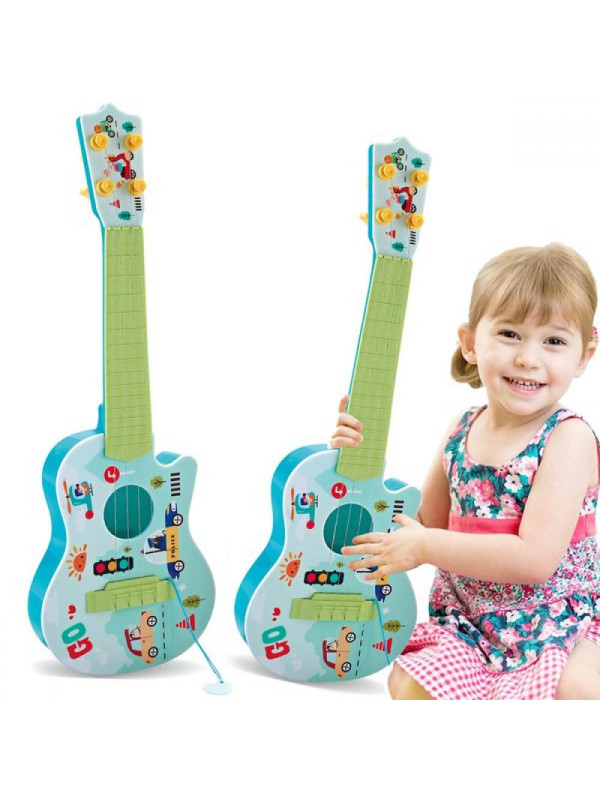 WOOPIE Gitara Akustyczna dla Dzieci Zielona 43 cm