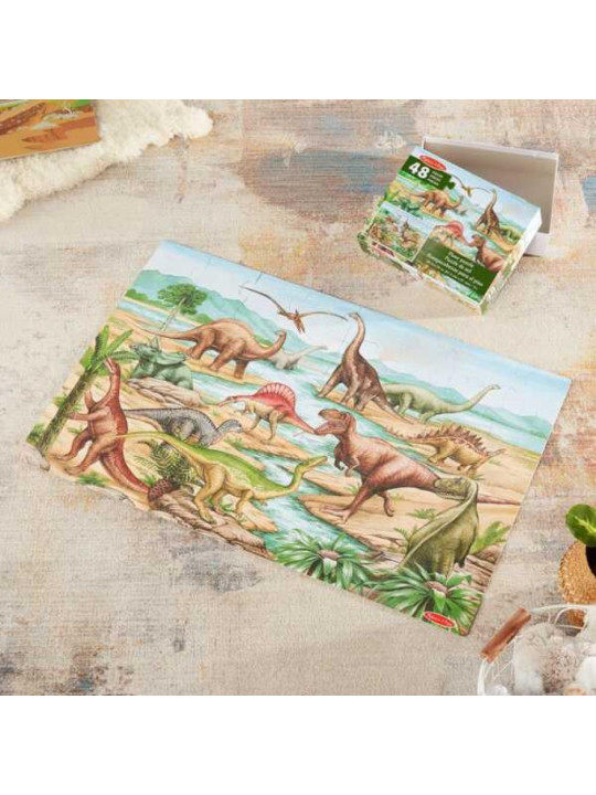 Puzzle podłogowe dinozaury 48el.