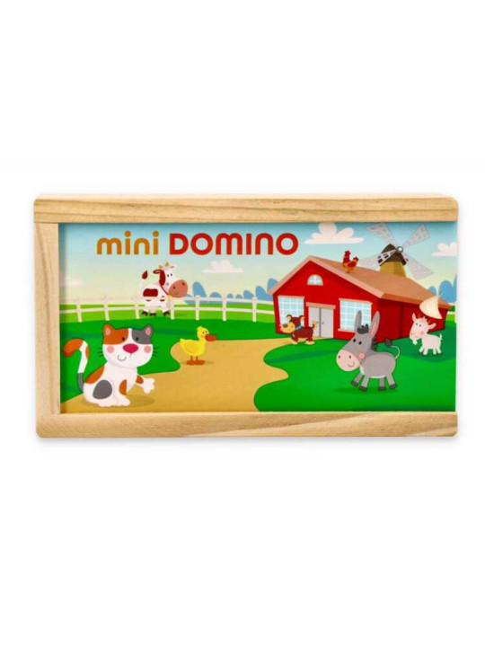 Mini Domino w pudełko - Zwierzątka