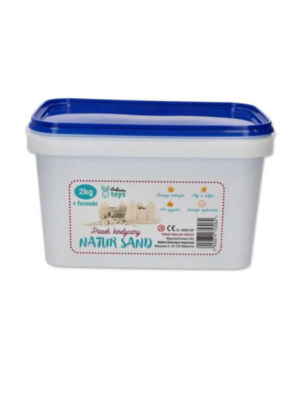 Piasek kinetyczny 2 kg NaturSand z foremkami "Prehistoria"