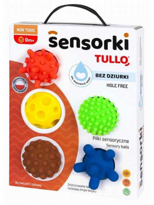 Piłki Sensorki - 5 piłeczek bez dziurek