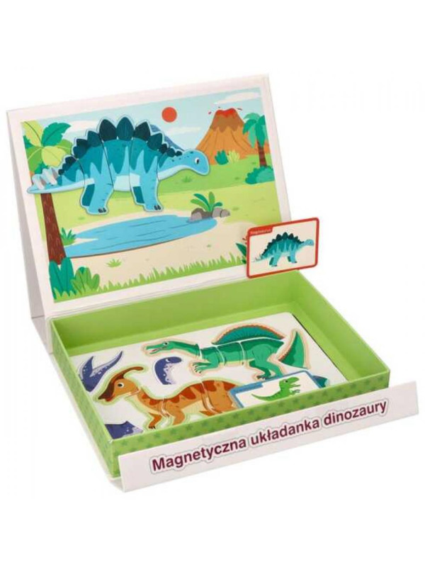 Układanka magnetyczna dinozaury