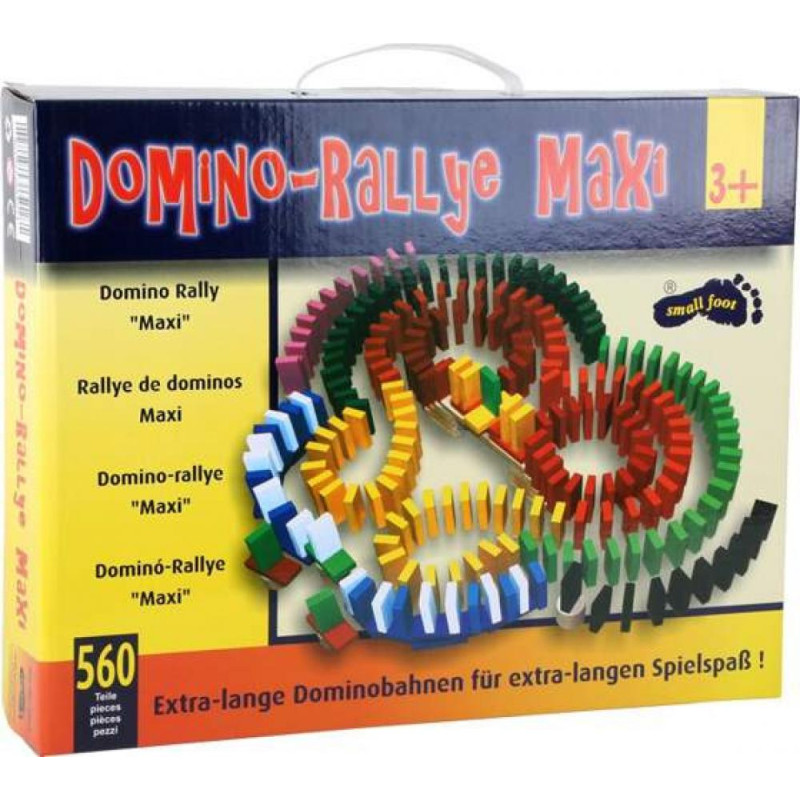 Domino dla dzieci  - rallye maxi small foot design - drewniana gra planszowa zabawka dla 5 latka