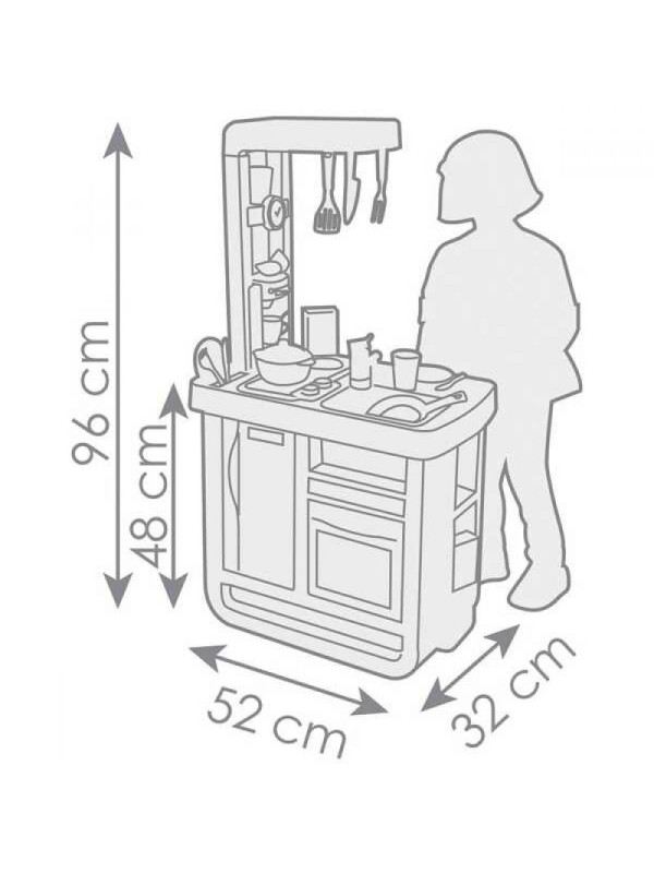 SMOBY Kuchnia Bon Appetit Niebieska Elektroniczna