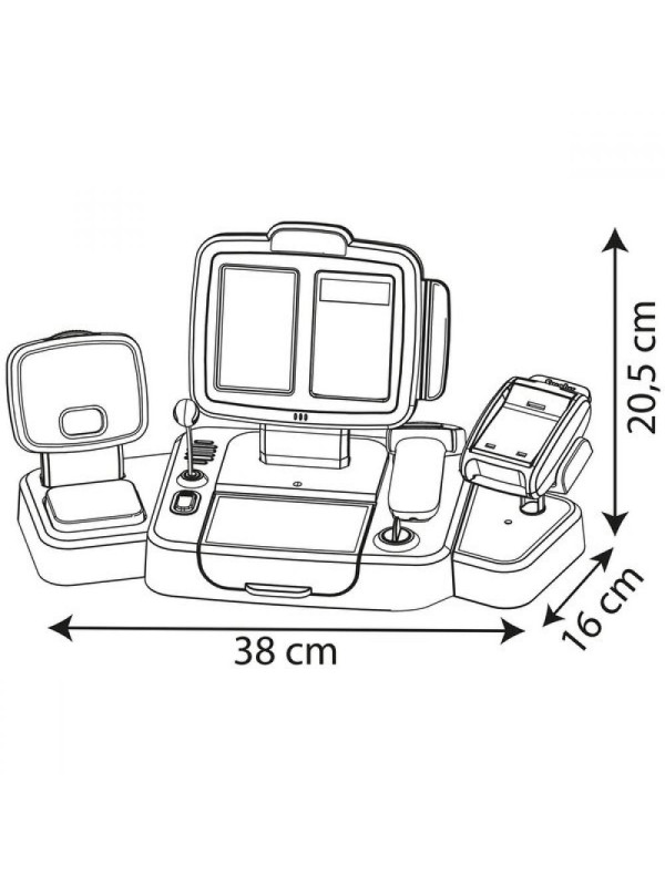 SMOBY Kasa Sklepowa Elektroniczna Ze Skanerem i Wagą