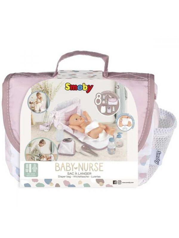 SMOBY Baby Nurse Torba Do Przewijania + Akcesoria dla lalki