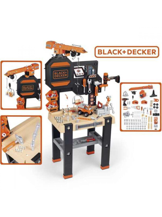 SMOBY Black&Decker Warsztat z dźwigiem + 94 Akcesoria