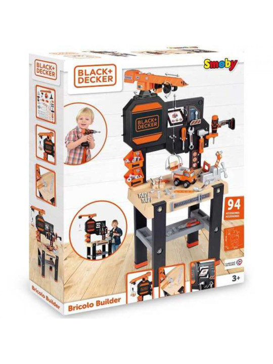 SMOBY Black&Decker Warsztat z dźwigiem + 94 Akcesoria