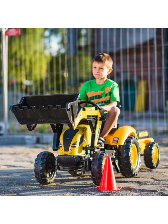 FALK Traktor KOMATSU na Pedały Koparka Łyżka Przyczepka od 2 lat