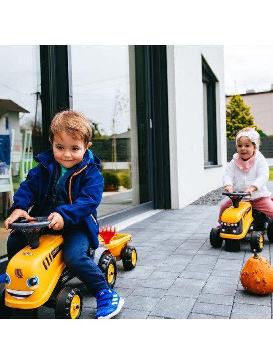 FALK Traktorek JCB Pomarańćzowy z Przyczepką od 1 roku