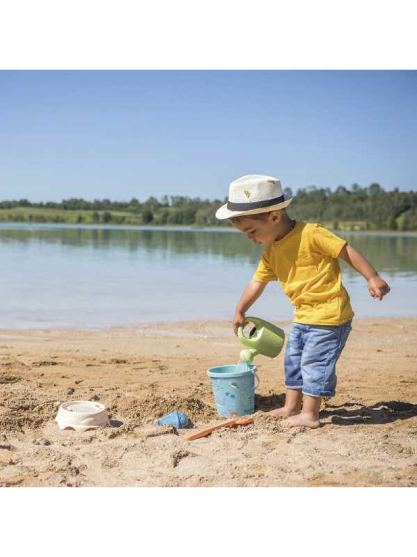 Smoby Green Wiaderko z akcesoriami do piasku i konewką z bioplastiku