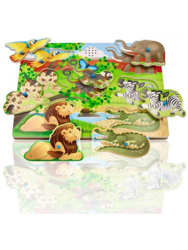 Dźwiękowe puzzle Zwierzęta z Zoo