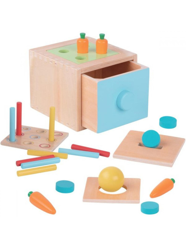 WOOPIE GREEN Drewniana Szuflada Edukacyjna Sorter Montessori