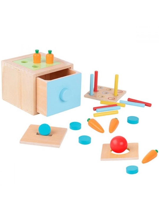 WOOPIE GREEN Drewniana Szuflada Edukacyjna Sorter Montessori