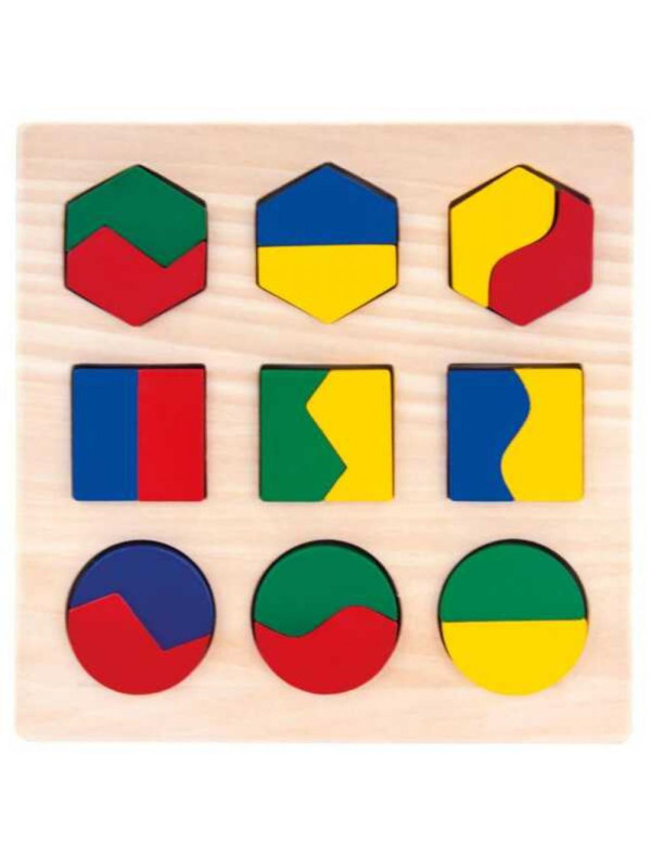 Puzzle geometryczne KSZTAŁTY I KOLORY