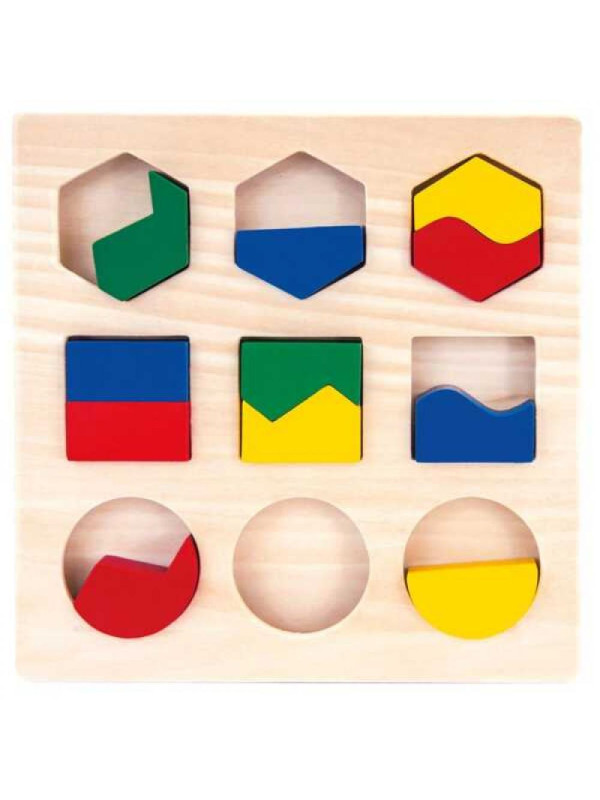 Puzzle geometryczne KSZTAŁTY I KOLORY