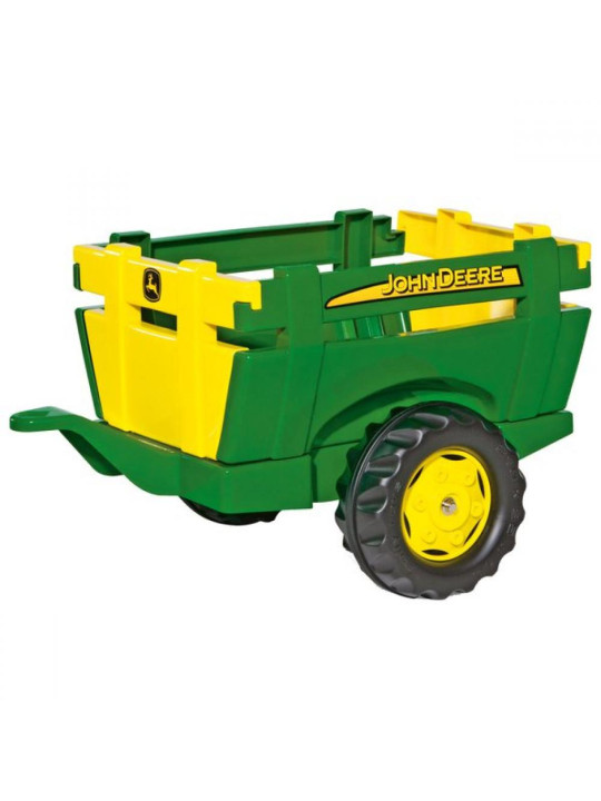 Rolly Toys rollyTrailer Przyczepa Farm JOHN DEERE Otwierane Burty