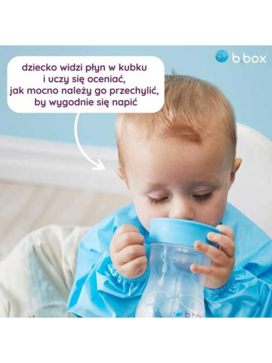 Kubek treningowy 240 ml szałwiowy, b.box