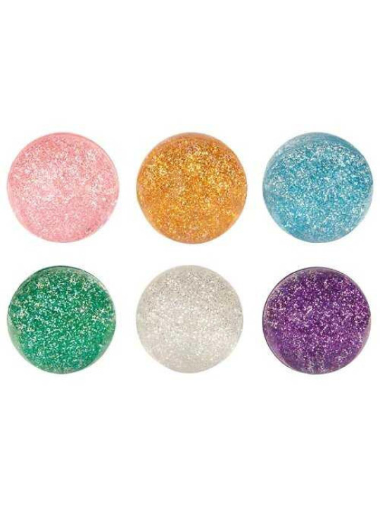 Bouncing ball glitter - set of 12