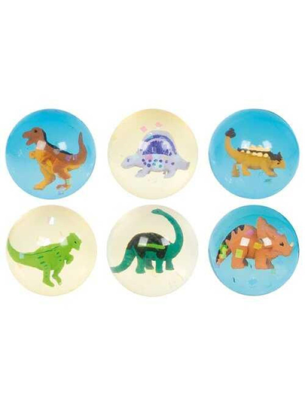 Bouncing ball dinosaur - set of 12