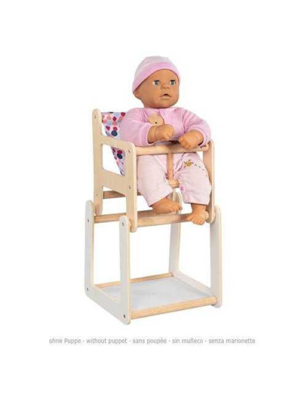 Doll's high chair with table, 2in1