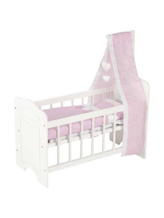 Doll´s bed with bedding and canopy