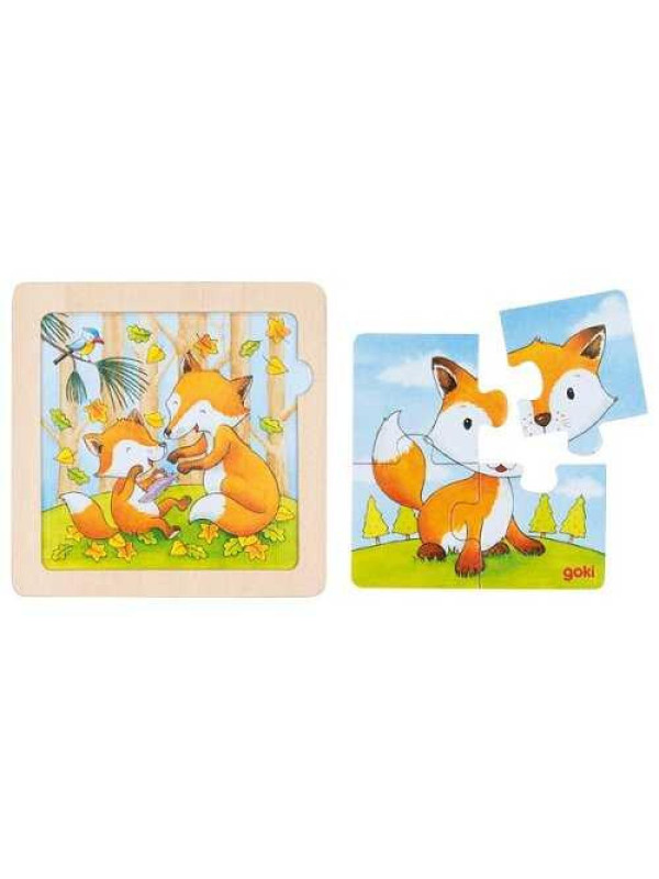 Background puzzle baby animals - set of 8